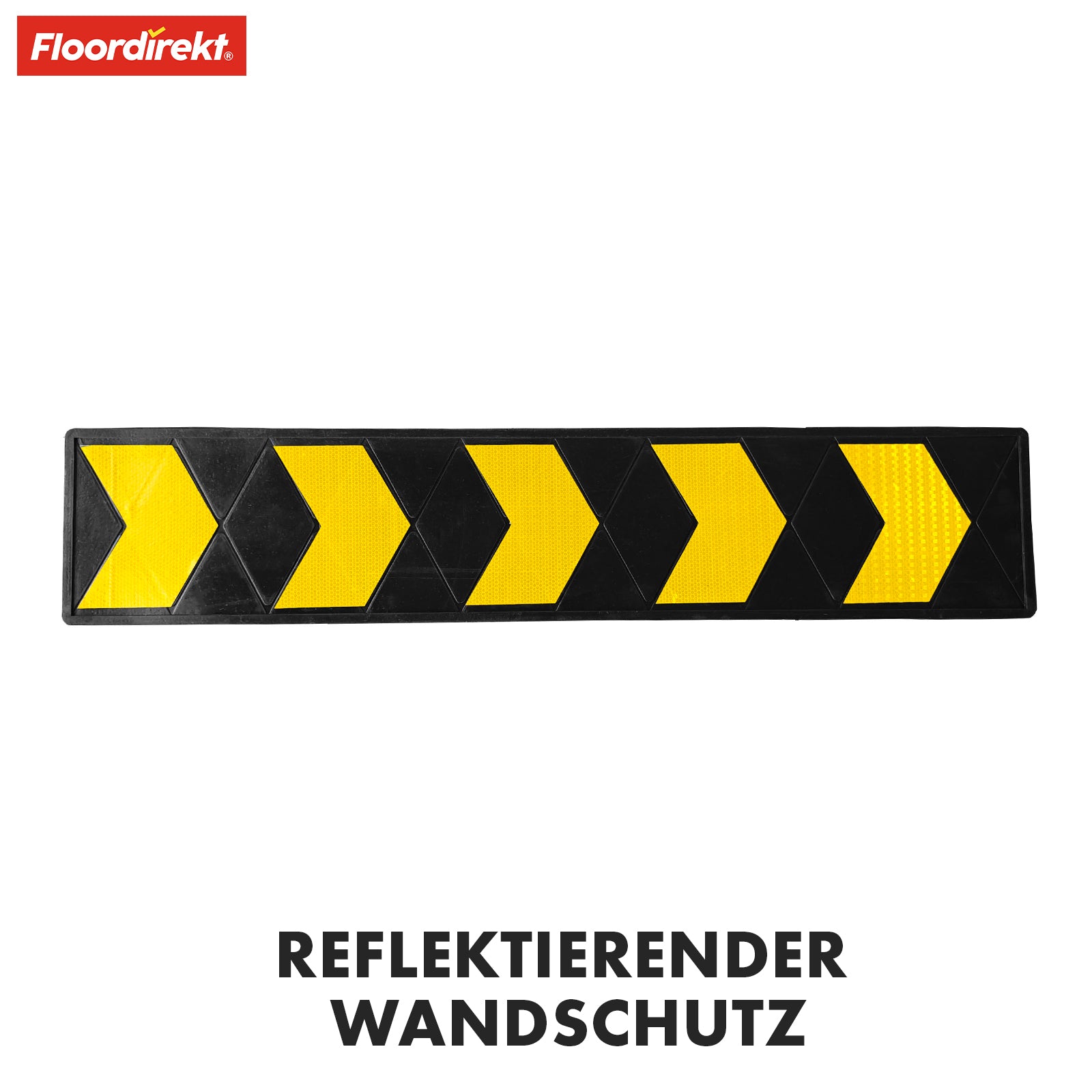 Wandschutz | Aoraki | Robuster Rammschutz mit reflektierenden Pfeilen für Garagen & Parkhäuser