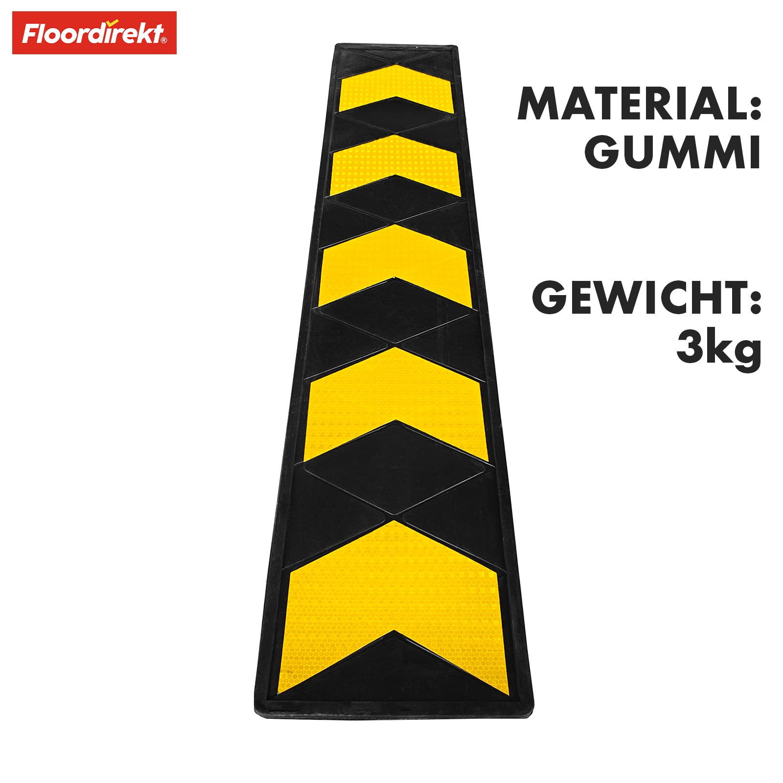 Wandschutz | Aoraki | Robuster Rammschutz mit reflektierenden Pfeilen für Garagen & Parkhäuser