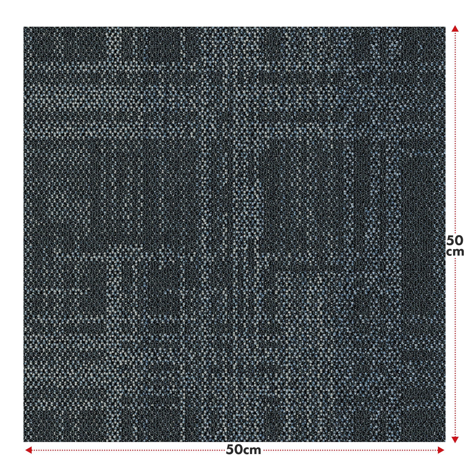 Teppichfliesen | Luzern | 50 x 50 cm | Komfortabel, schalldämmend & für Fußbodenheizung geeignet | In 4 Farben erhältlich