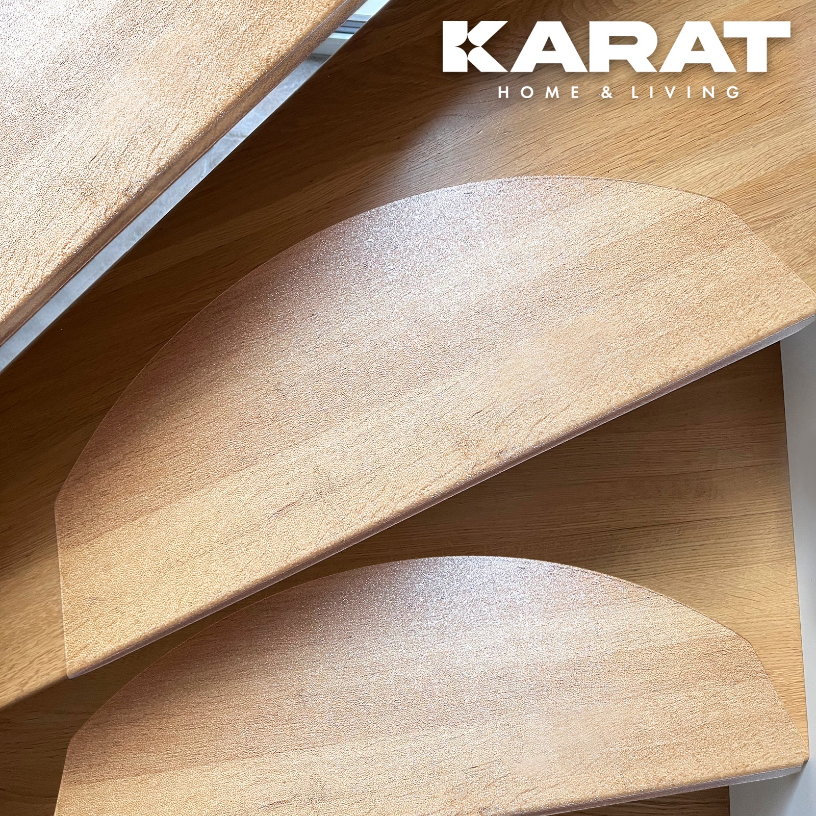 Karat Stufenmatte Leipzig Selbstklebend Beige Halbr Produktbild-Vorschau 6