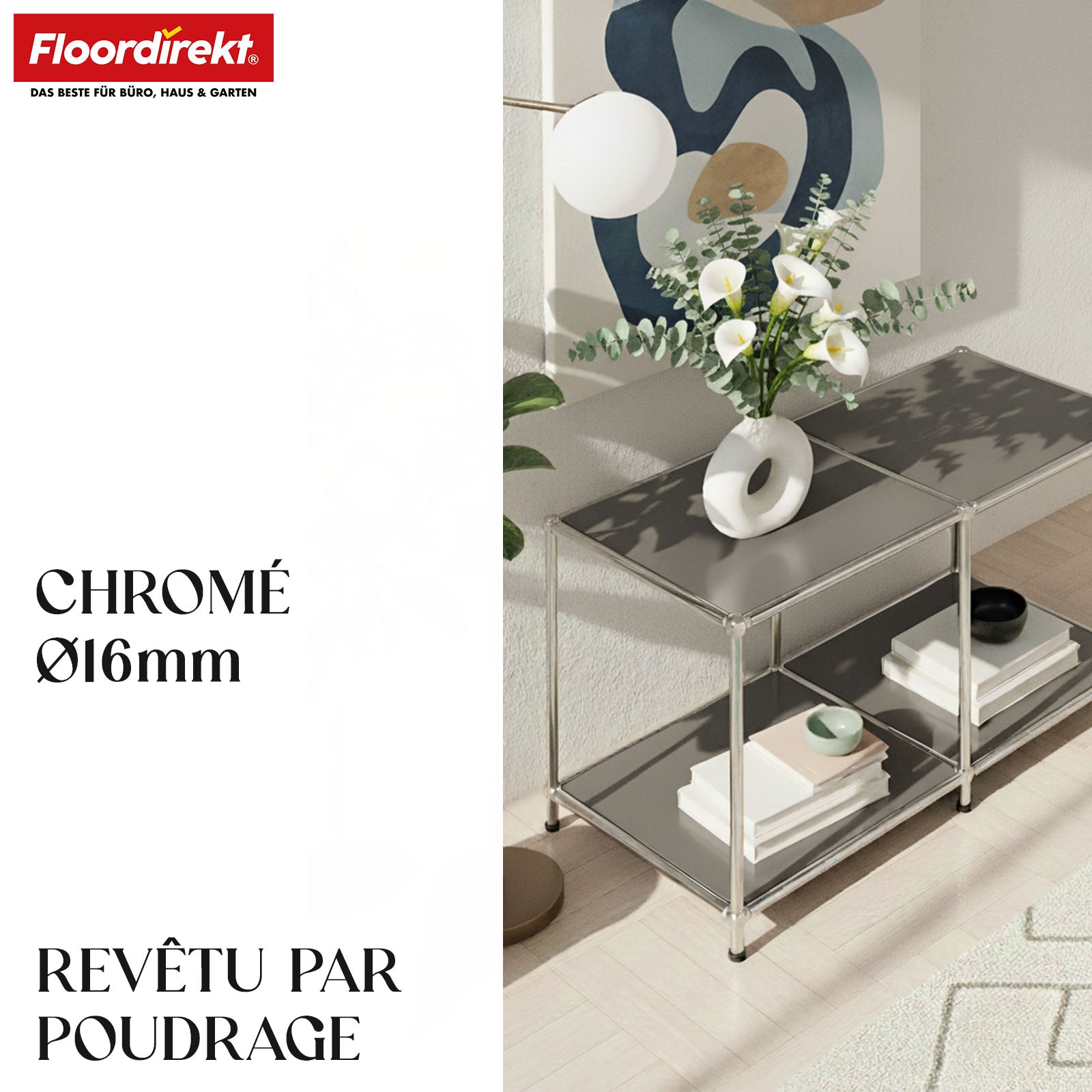 Metallregal | Concept Epure MK-016 | Sideboard & Ablageregal mit offenen Flächen | In mehreren Farben erhältlich