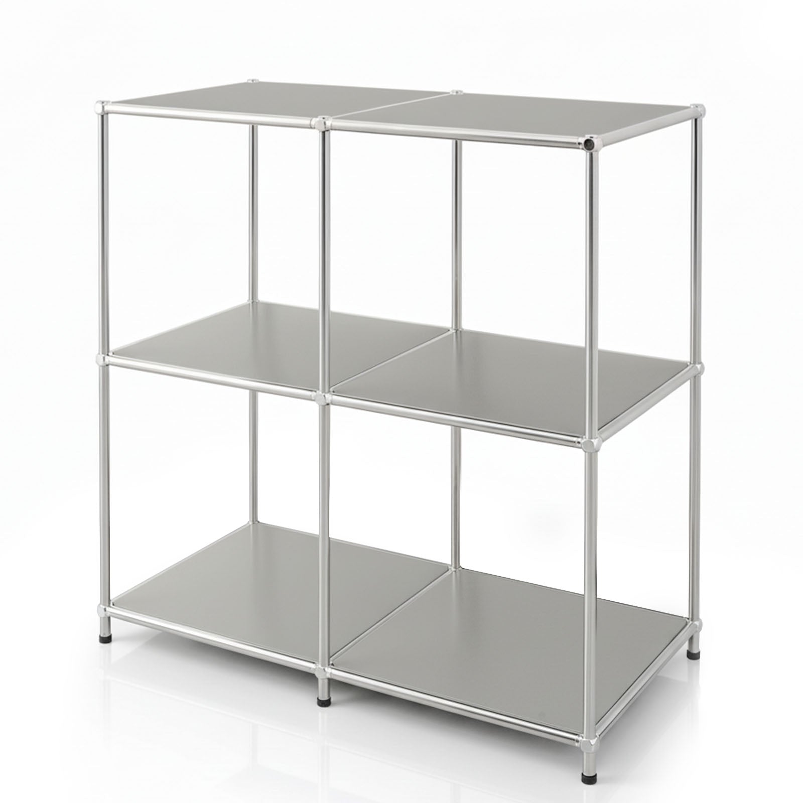Metallregal | Concept Epure MK-027 | Offenes 3-stöckiges Sideboard & Ablageregal | In mehreren Farben erhältlich