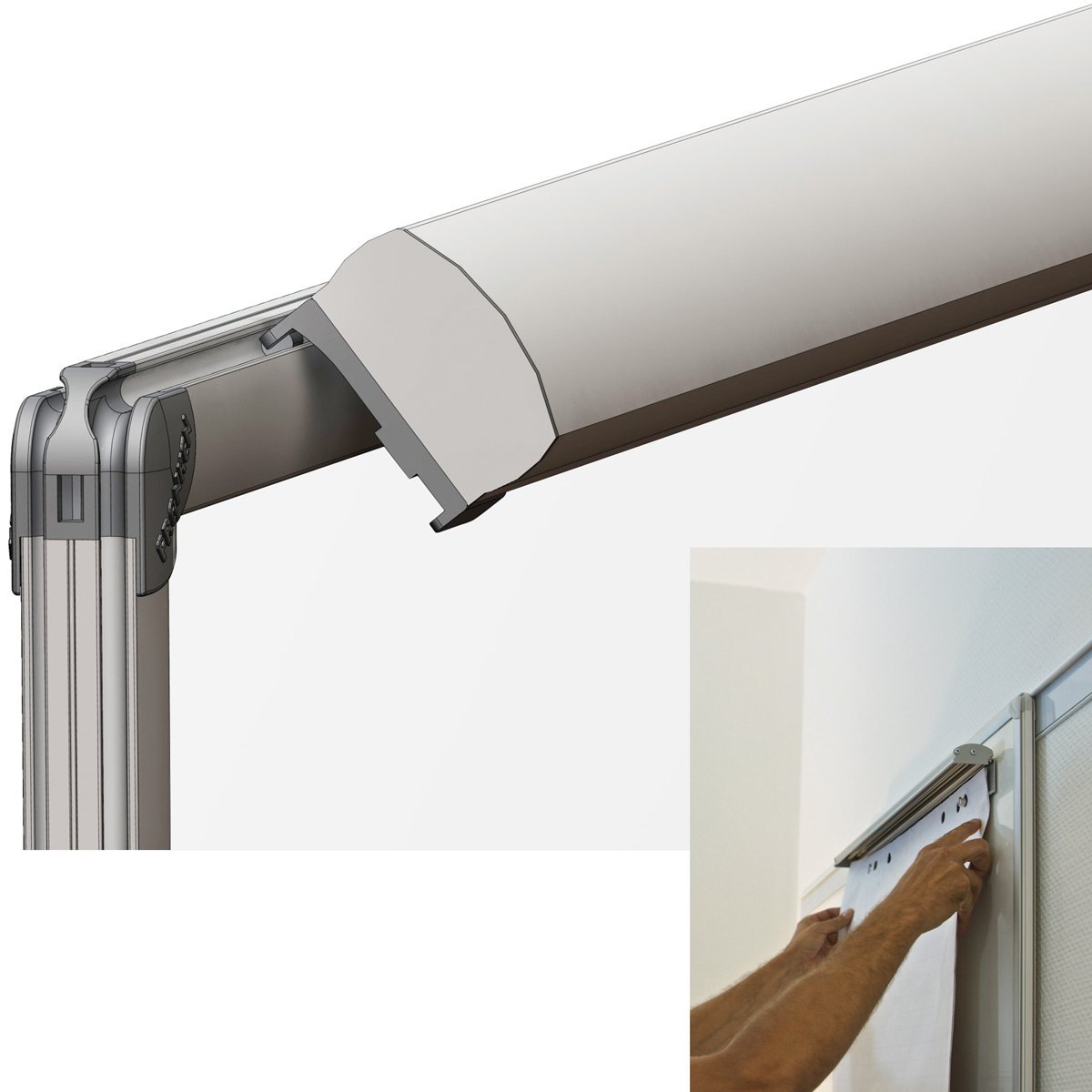 Pro-Serie | Flipchart-Blockhalterung für Tafeln der Pro-Serie