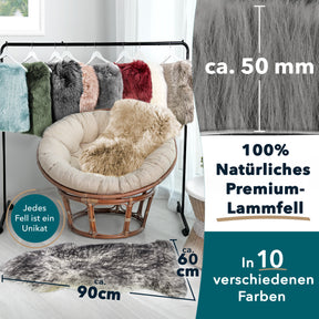 Schaffell Audrey | Zertifizierte Premium-Qualität | Individuell einsetzbar | In verschiedenen Farben