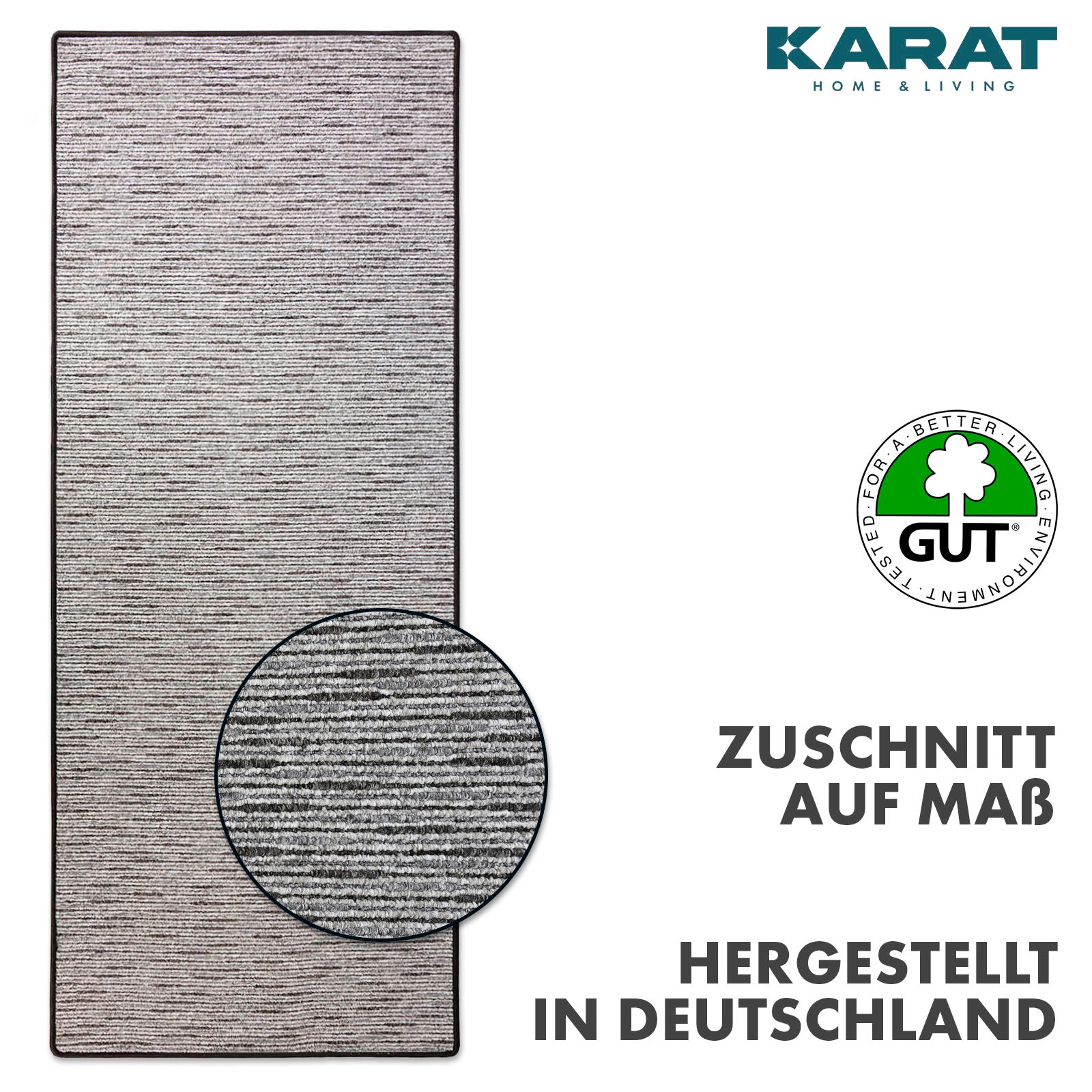 Teppichläufer | Geneva | Moderner Flurläufer für Wohnzimmer, Flur & Schlafzimmer