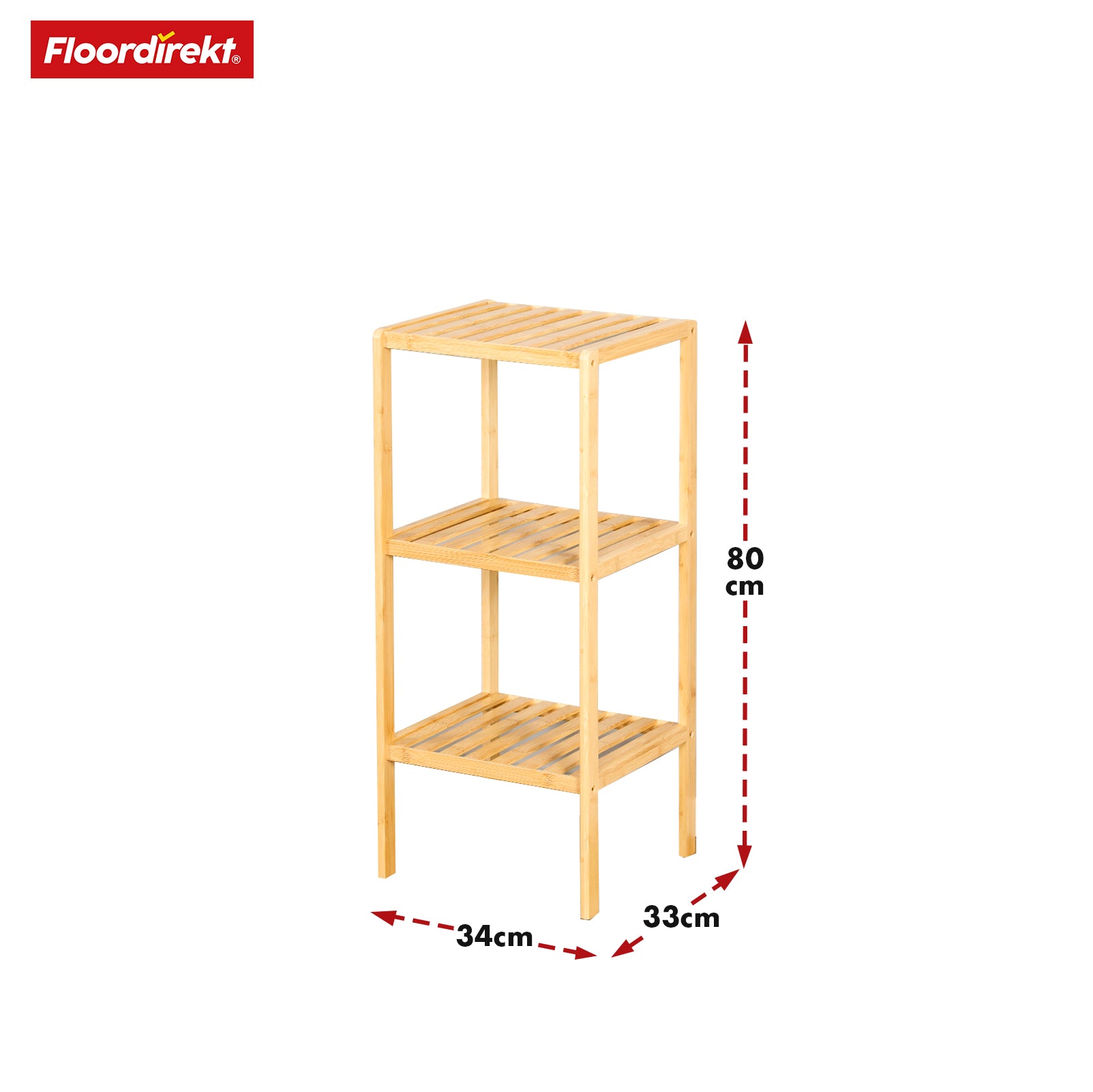 Bambus-Standregal | Ideal zur kreativen Anordnung Ihrer Wohnaccessoires | Verfügbar in 3 Größen