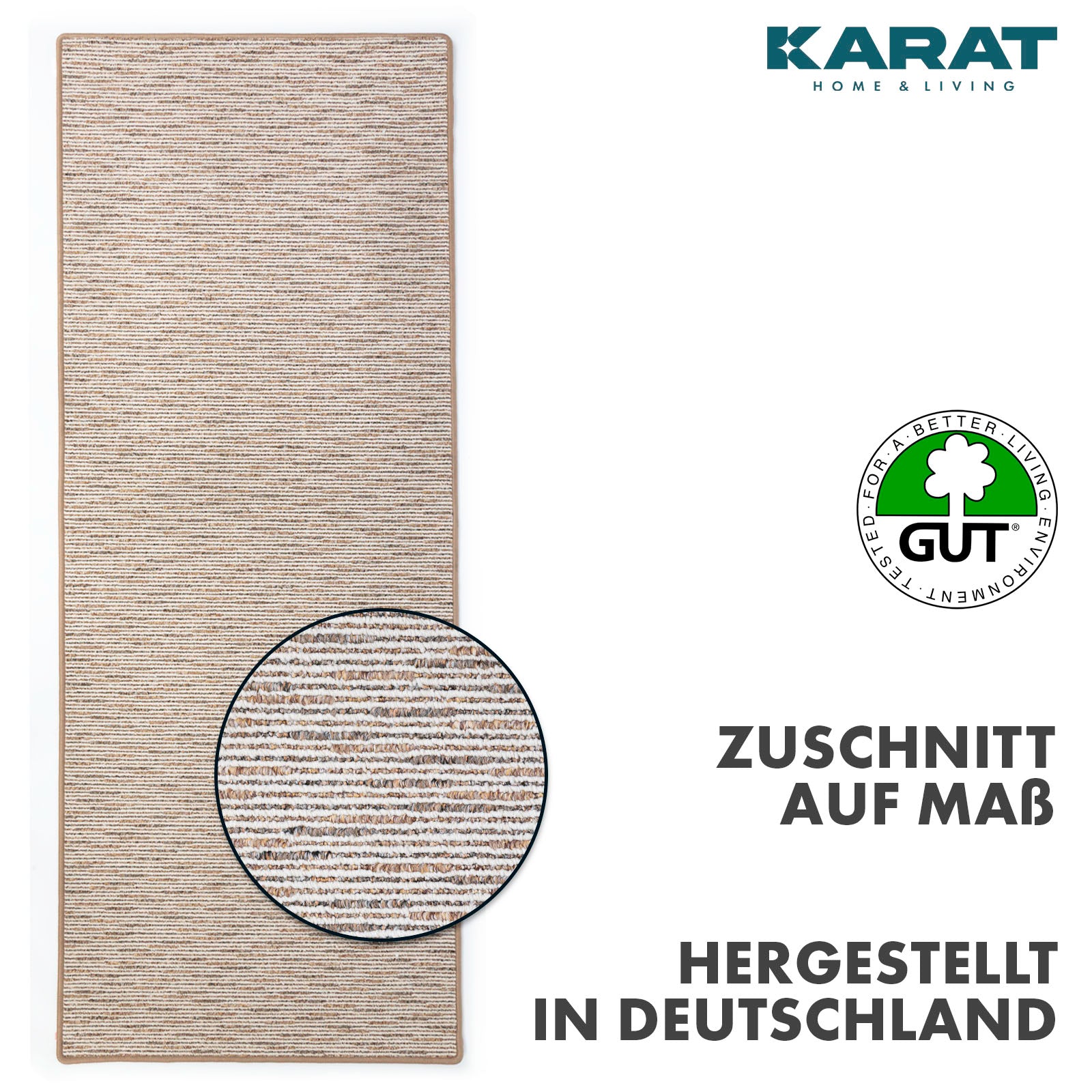 Teppichläufer | Geneva | Moderner Flurläufer für Wohnzimmer, Flur & Schlafzimmer