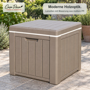 Getränkekühler | Arctic | 37 L Kühlbox mit Beistelltischfunktion in Holzoptik | 2 Farben
