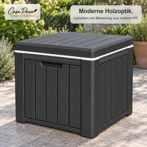 Getränkekühler | Arctic | 37 L Kühlbox mit Beistelltischfunktion in Holzoptik | 2 Farben