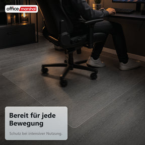 Bodenschutzmatte Floorfit nach Maß | Transparent matt | Für Hartböden, Parkett, Laminat & Vinyl