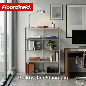 Metallregal | Concept Epure MK-015 | Offenes Standregal mit 5 Ablagen | Bücherregal & Raumteiler Metall