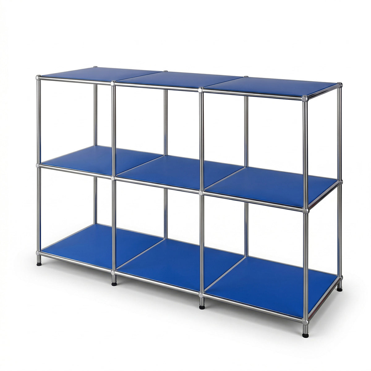 Metallregal | Concept Epure MK-018 | 3 Ablagen Standregal | Sideboard & Lowboard | Offenes Bücherregal