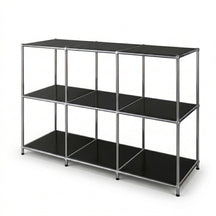 Metallregal | Concept Epure MK-018 | 3 Ablagen Standregal | Sideboard & Lowboard | Offenes Bücherregal