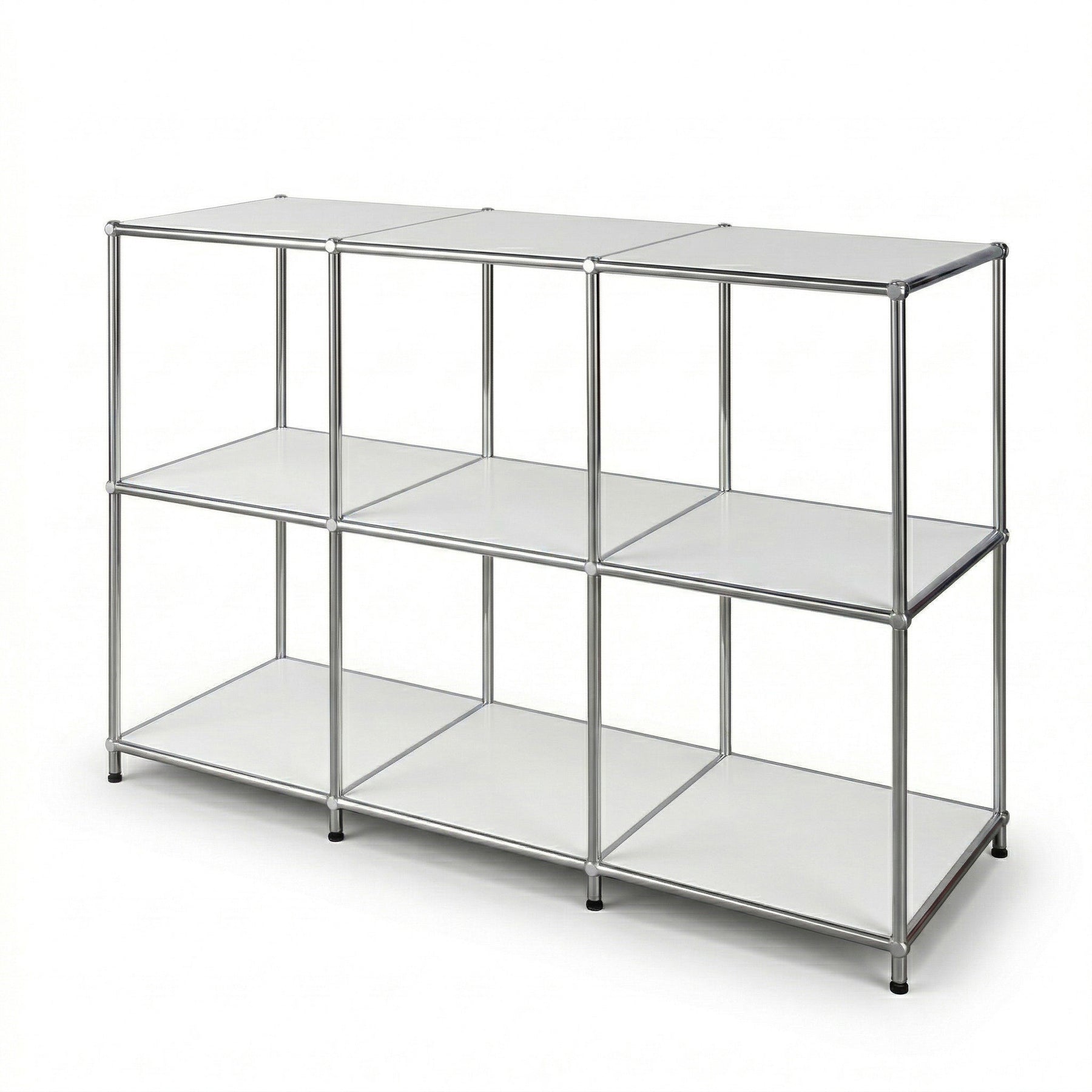 Metallregal | Concept Epure MK-018 | 3 Ablagen Standregal | Sideboard & Lowboard | Offenes Bücherregal