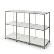Metallregal | Concept Epure MK-018 | 3 Ablagen Standregal | Sideboard & Lowboard | Offenes Bücherregal