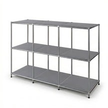 Metallregal | Concept Epure MK-018 | 3 Ablagen Standregal | Sideboard & Lowboard | Offenes Bücherregal