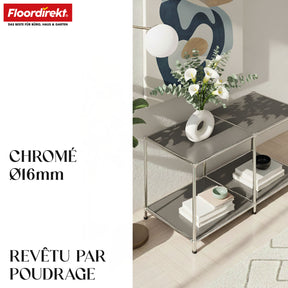 Metallregal | Concept Epure MK-016 | Sideboard & Ablageregal mit offenen Flächen | In mehreren Farben erhältlich