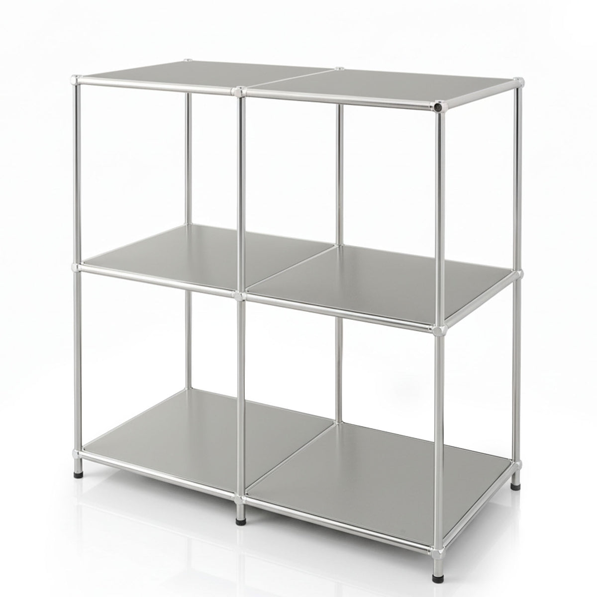 Metallregal | Concept Epure MK-027 | Offenes 3-stöckiges Sideboard & Ablageregal | In mehreren Farben erhältlich