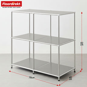 Metallregal | Concept Epure MK-027 | Offenes 3-stöckiges Sideboard & Ablageregal | In mehreren Farben erhältlich