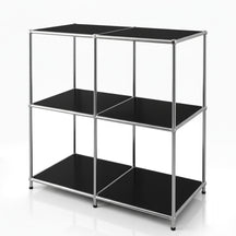 Metallregal | Concept Epure MK-027 | Offenes 3-stöckiges Sideboard & Ablageregal | In mehreren Farben erhältlich