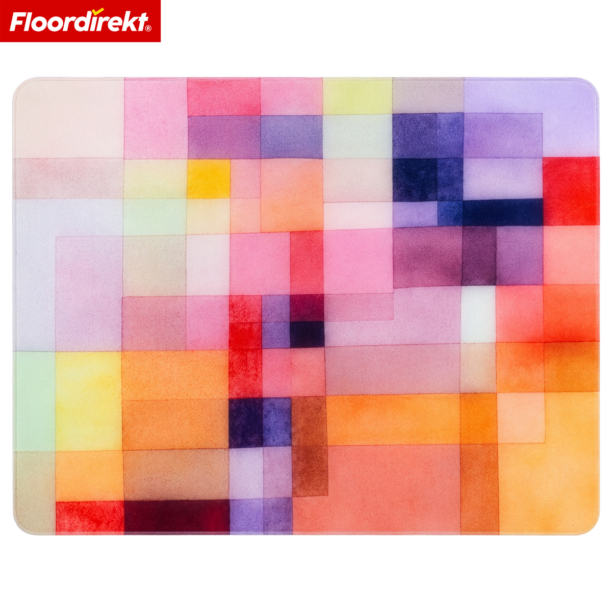 Design Bodenschutzmatte | Robuste Bürostuhlunterlage aus Spezial-PVC für Büro & Homeoffice | 80 x 118 cm