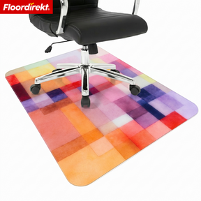 Design Bodenschutzmatte | Robuste Bürostuhlunterlage aus Spezial-PVC für Büro & Homeoffice | 80 x 118 cm