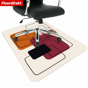 Design Bodenschutzmatte | Robuste Bürostuhlunterlage aus Spezial-PVC für Büro & Homeoffice | 80 x 118 cm