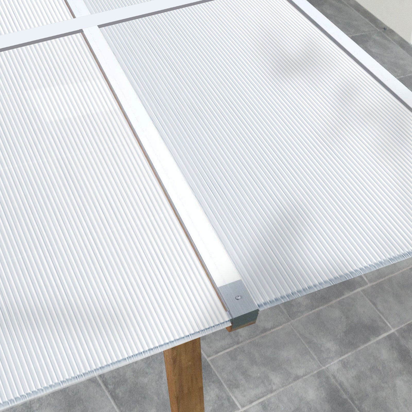 Doppelstegplatte | 60,5 x 121 cm | Polycarbonat | Für Gewächshaus & Überdachung