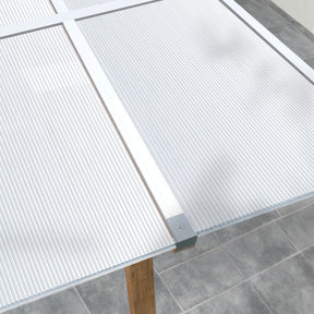 Doppelstegplatte | 60,5 x 121 cm | Polycarbonat | Für Gewächshaus & Überdachung