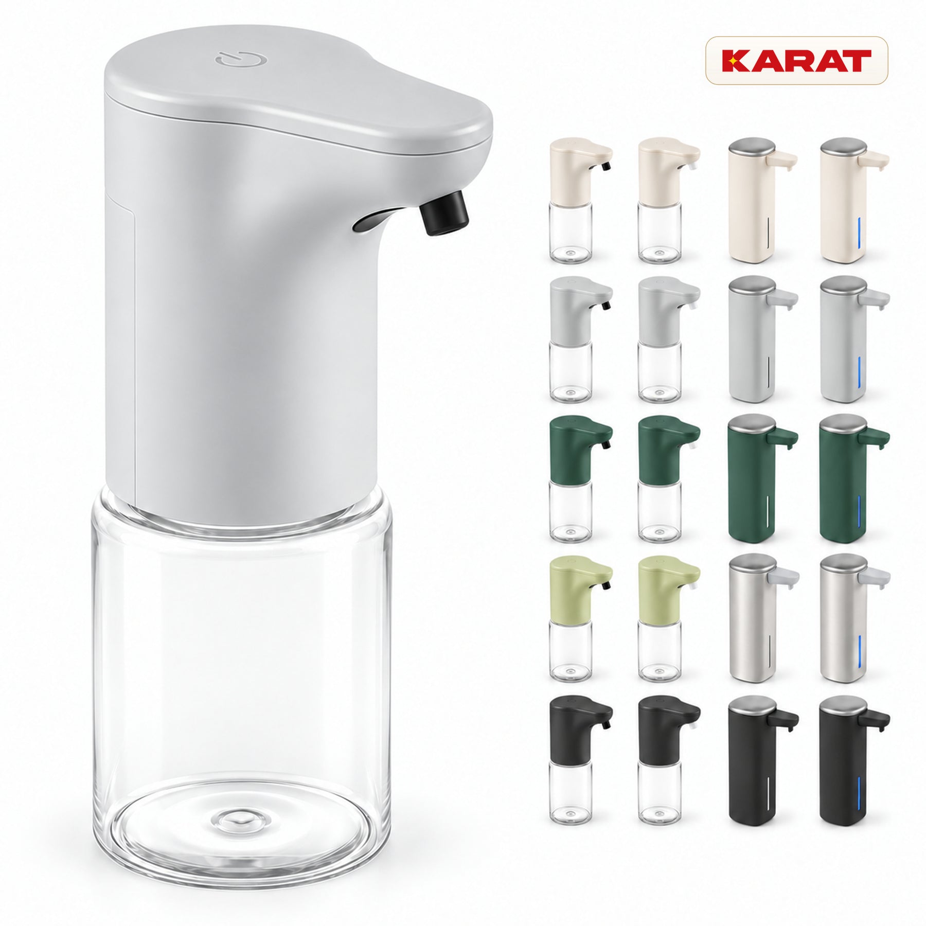 Automatischer Flüssigseifenspender | Elara | Berührungsloser Sensorspender für Flüssigseife | 300 ml | 5 Farben