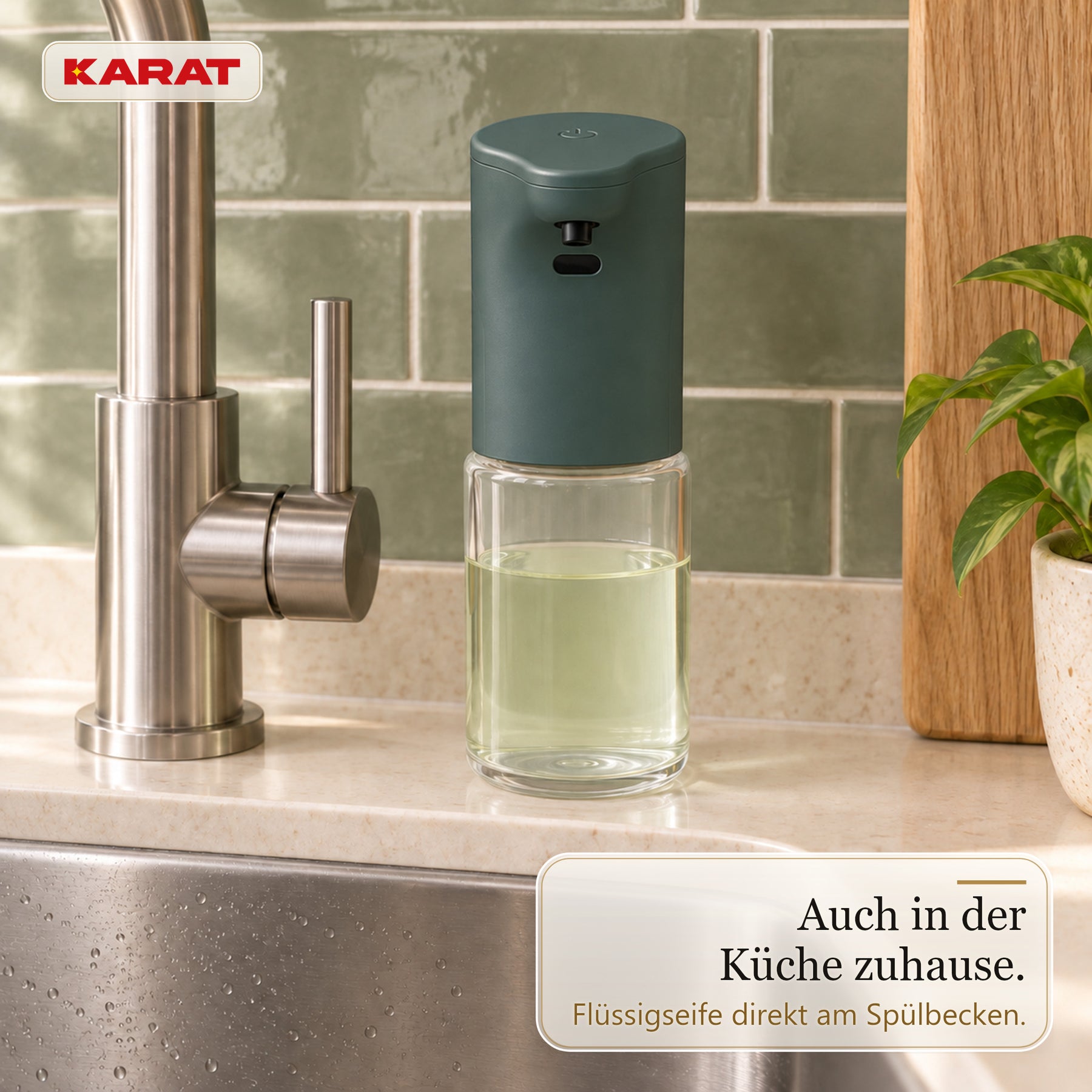 Automatischer Flüssigseifenspender | Elara | Berührungsloser Sensorspender für Flüssigseife | 300 ml | 5 Farben