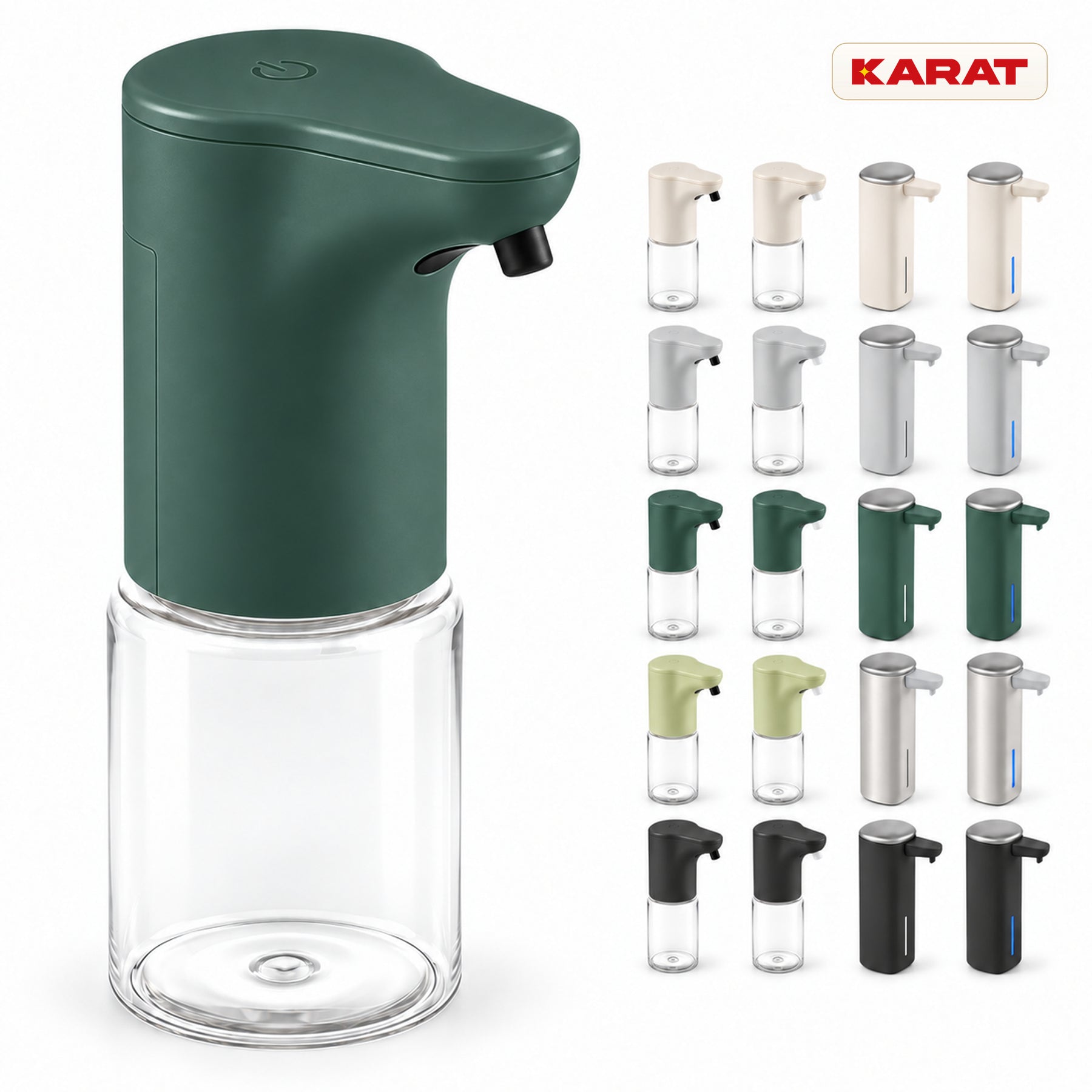 Automatischer Flüssigseifenspender | Elara | Berührungsloser Sensorspender für Flüssigseife | 300 ml | 5 Farben