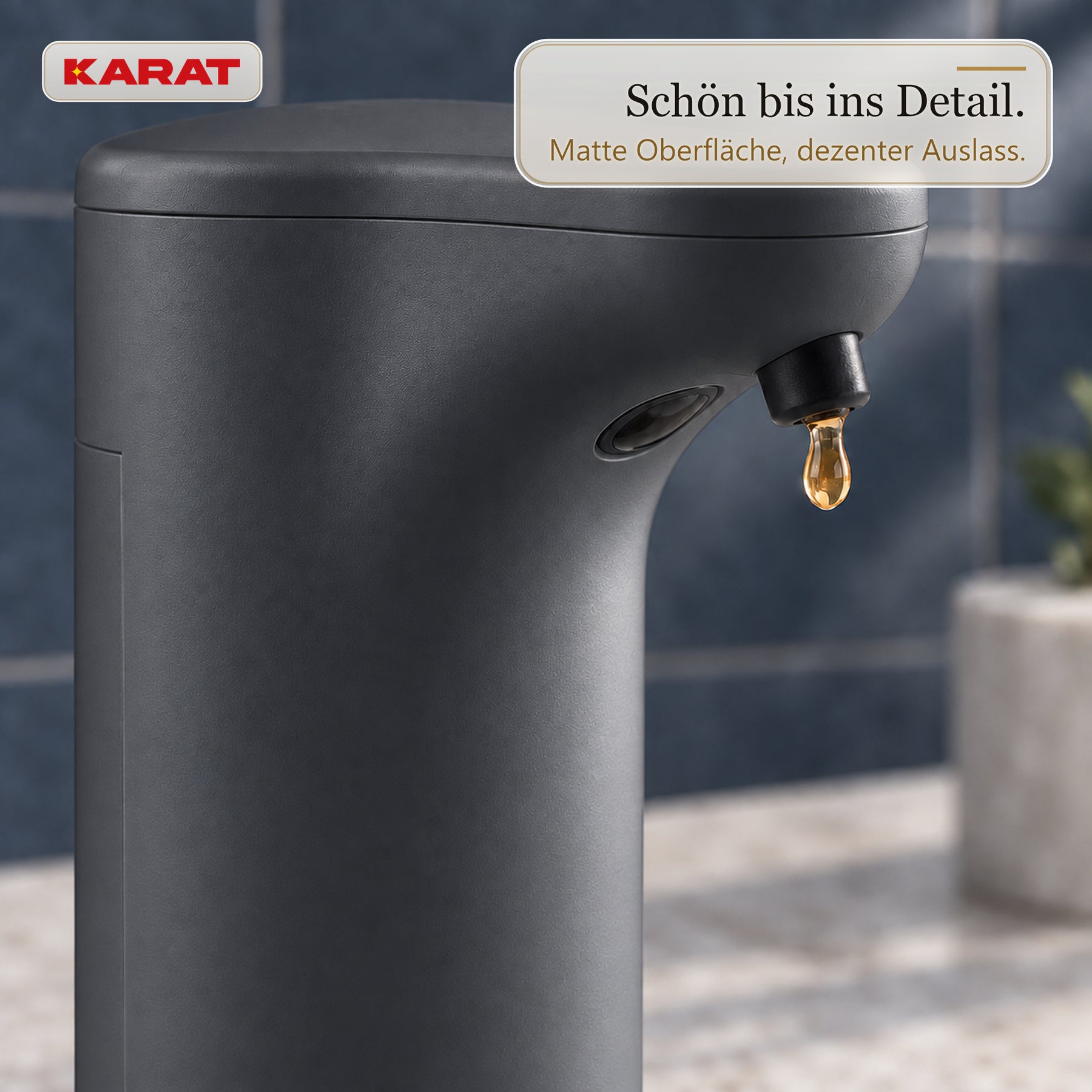 Automatischer Flüssigseifenspender | Elara | Berührungsloser Sensorspender für Flüssigseife | 300 ml | 5 Farben