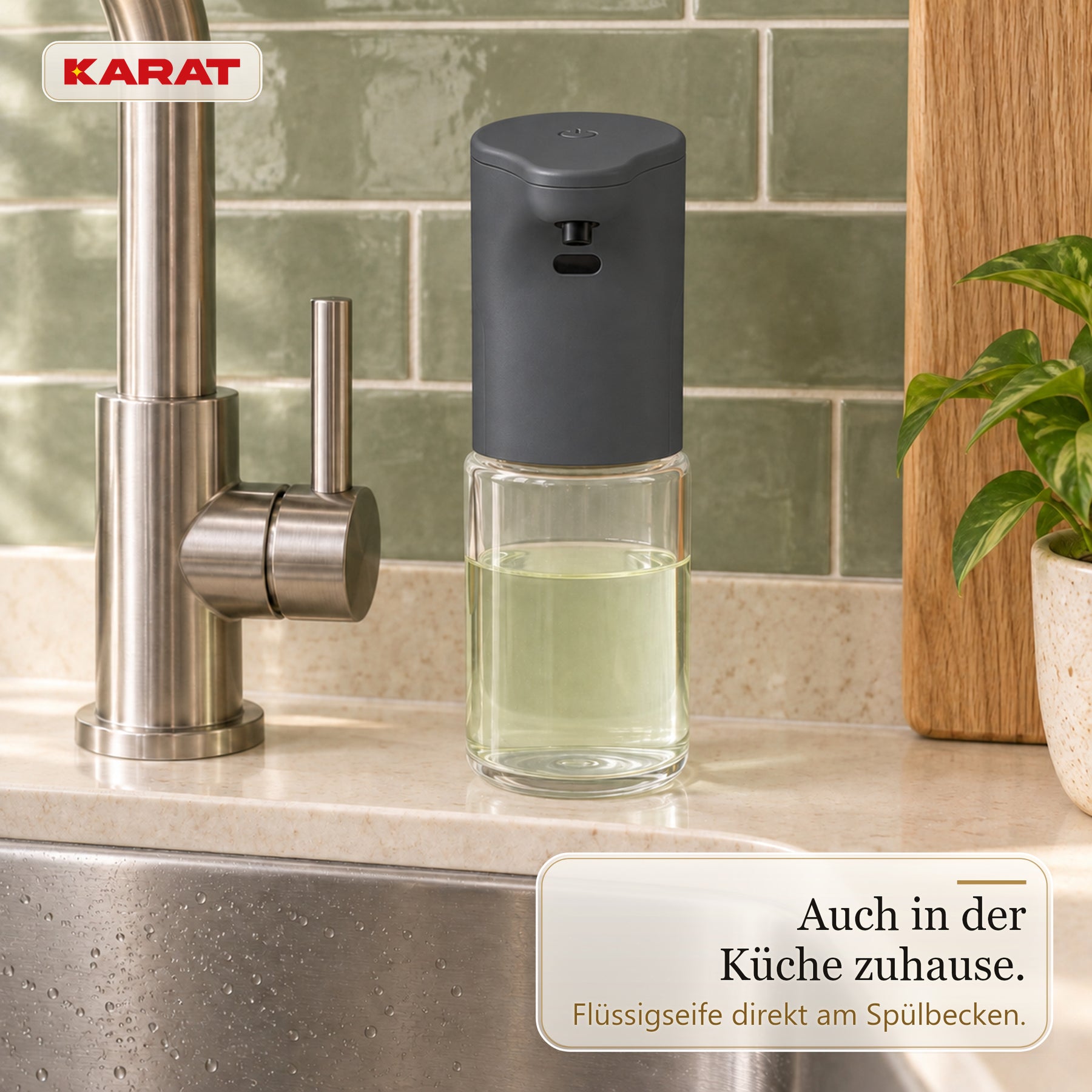Automatischer Flüssigseifenspender | Elara | Berührungsloser Sensorspender für Flüssigseife | 300 ml | 5 Farben