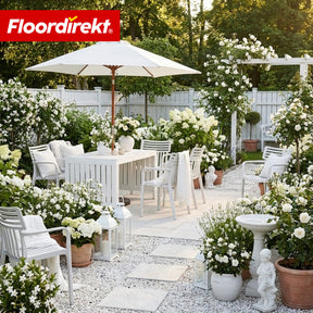 Gartenstuhl | Sitwell | Stapelbarer Designstuhl wetterfest & UV-beständig für Garten, Balkon & Terrasse