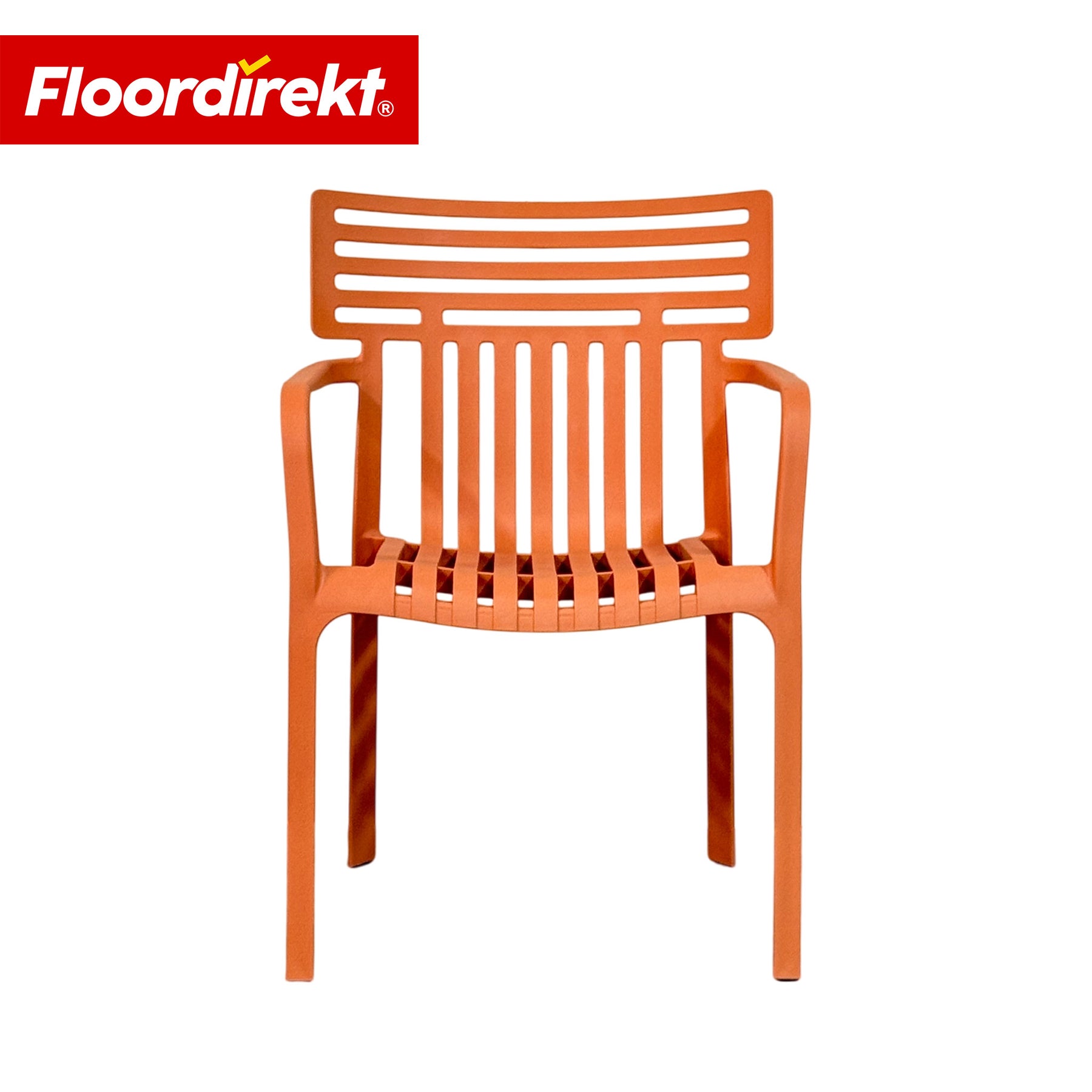 Gartenstuhl | Sitwell | Stapelbarer Designstuhl wetterfest & UV-beständig für Garten, Balkon & Terrasse