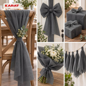 Tischläufer | Grace | Mattes Dekovlies aus PET-Fasern | 30 cm x 25 m Rolle | 16 Farben