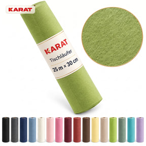 Tischläufer | Grace | Mattes Dekovlies aus PET-Fasern | 30 cm x 25 m Rolle | 16 Farben