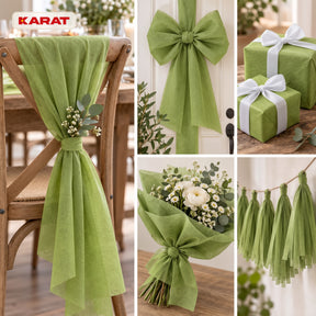 Tischläufer | Grace | Mattes Dekovlies aus PET-Fasern | 30 cm x 25 m Rolle | 16 Farben