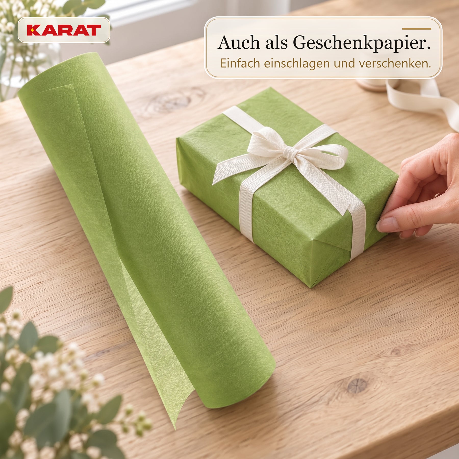 Tischläufer | Grace | Mattes Dekovlies aus PET-Fasern | 30 cm x 25 m Rolle | 16 Farben