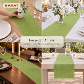 Tischläufer | Grace | Mattes Dekovlies aus PET-Fasern | 30 cm x 25 m Rolle | 16 Farben