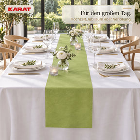 Tischläufer | Grace | Mattes Dekovlies aus PET-Fasern | 30 cm x 25 m Rolle | 16 Farben