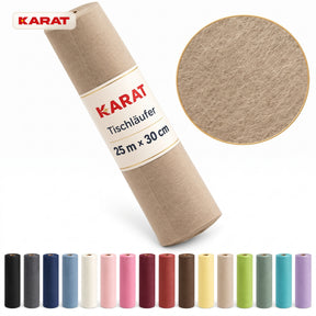 Tischläufer | Grace | Mattes Dekovlies aus PET-Fasern | 30 cm x 25 m Rolle | 16 Farben