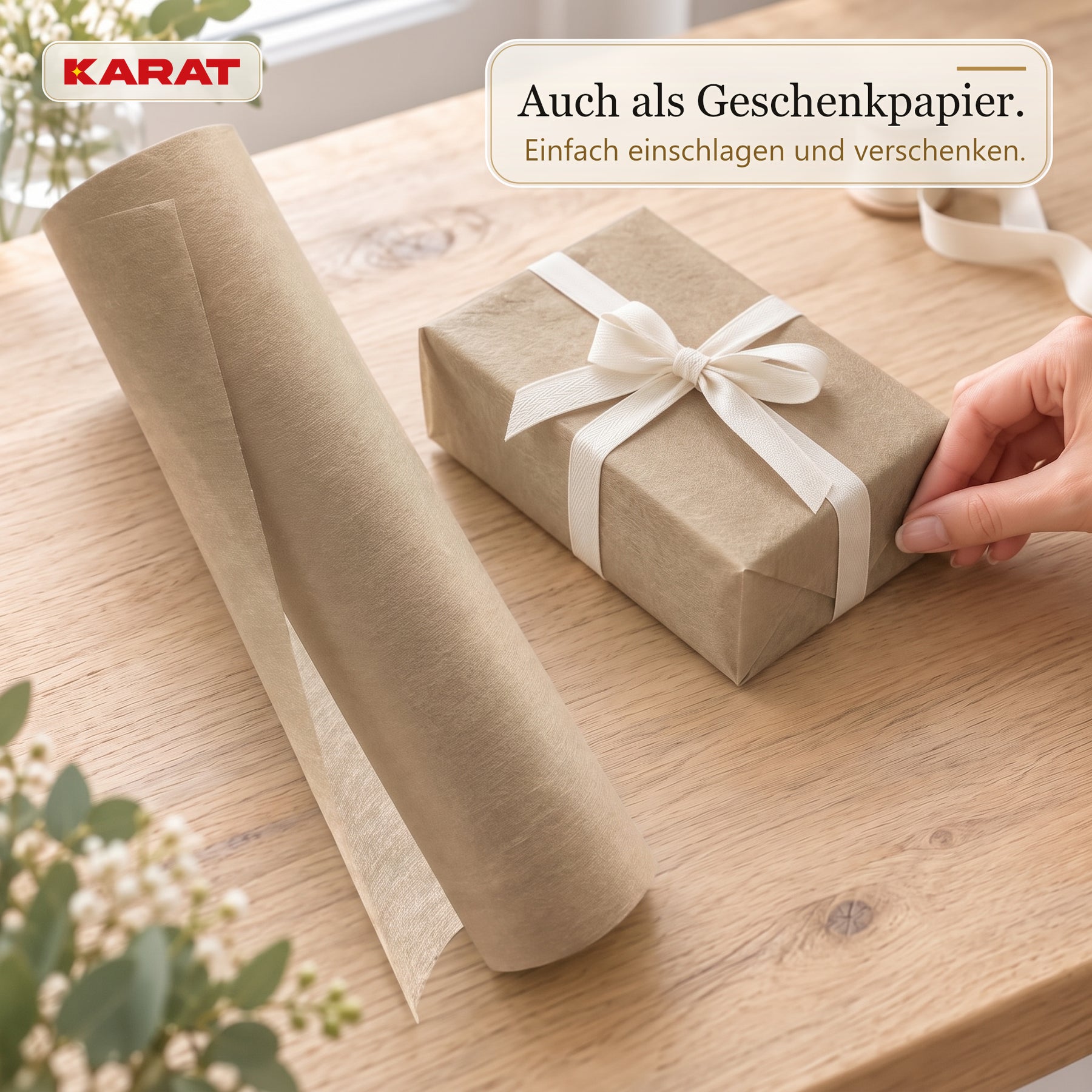 Tischläufer | Grace | Mattes Dekovlies aus PET-Fasern | 30 cm x 25 m Rolle | 16 Farben