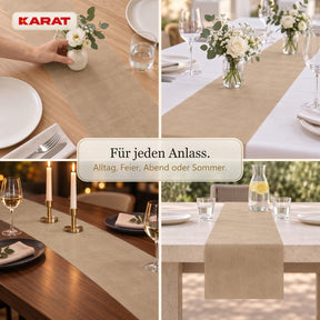Tischläufer | Grace | Mattes Dekovlies aus PET-Fasern | 30 cm x 25 m Rolle | 16 Farben