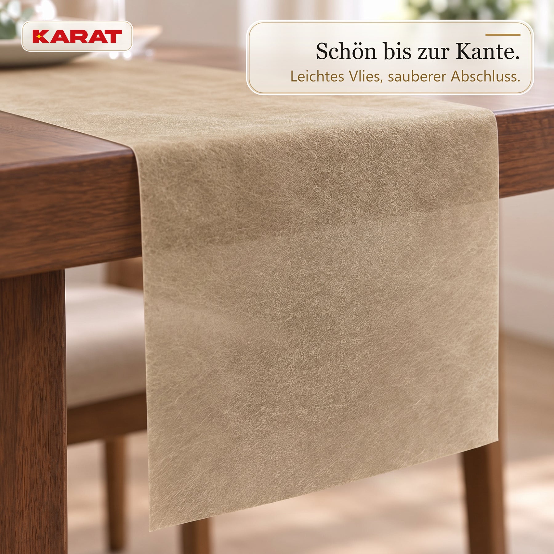 Tischläufer | Grace | Mattes Dekovlies aus PET-Fasern | 30 cm x 25 m Rolle | 16 Farben