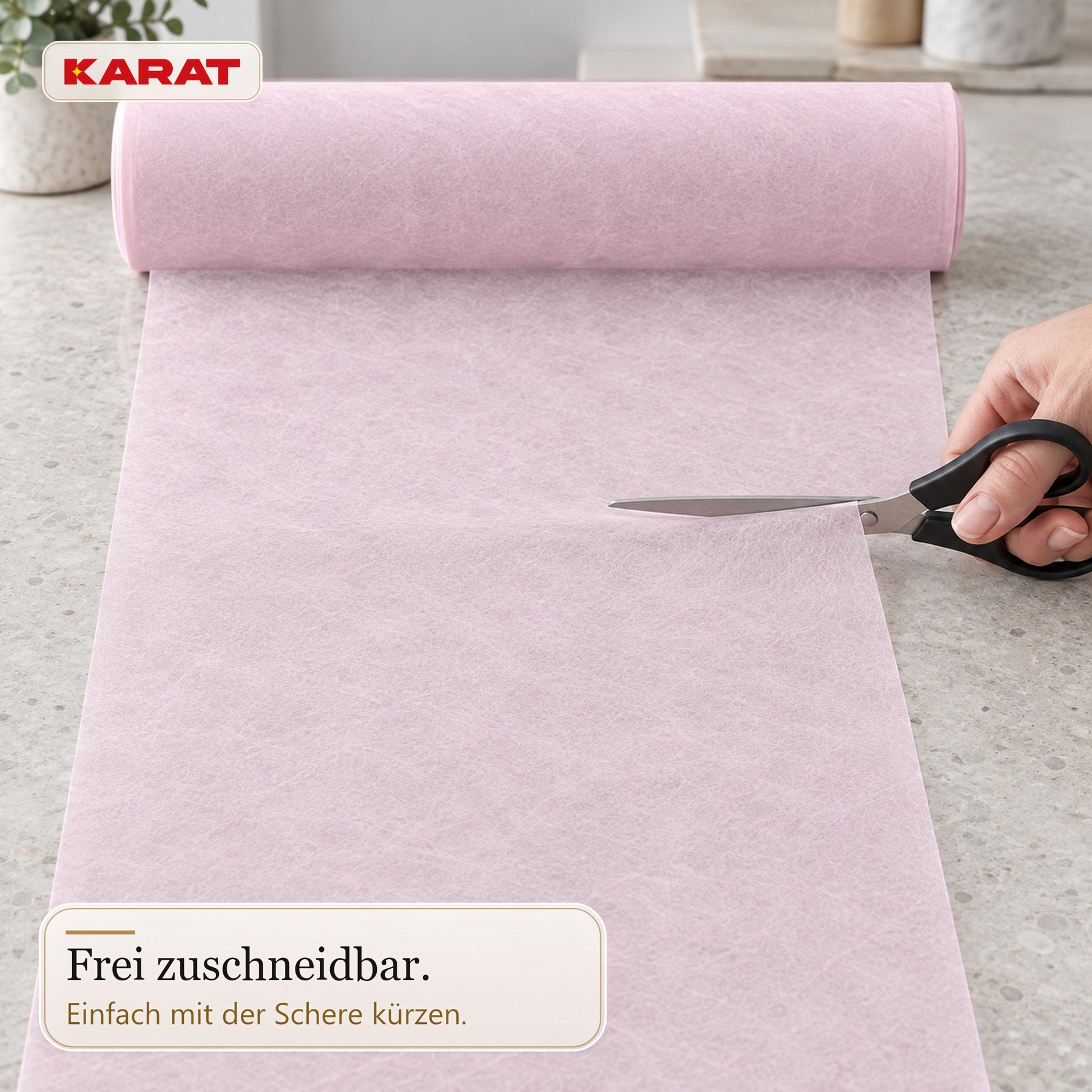 Tischläufer | Grace | Mattes Dekovlies aus PET-Fasern | 30 cm x 25 m Rolle | 16 Farben