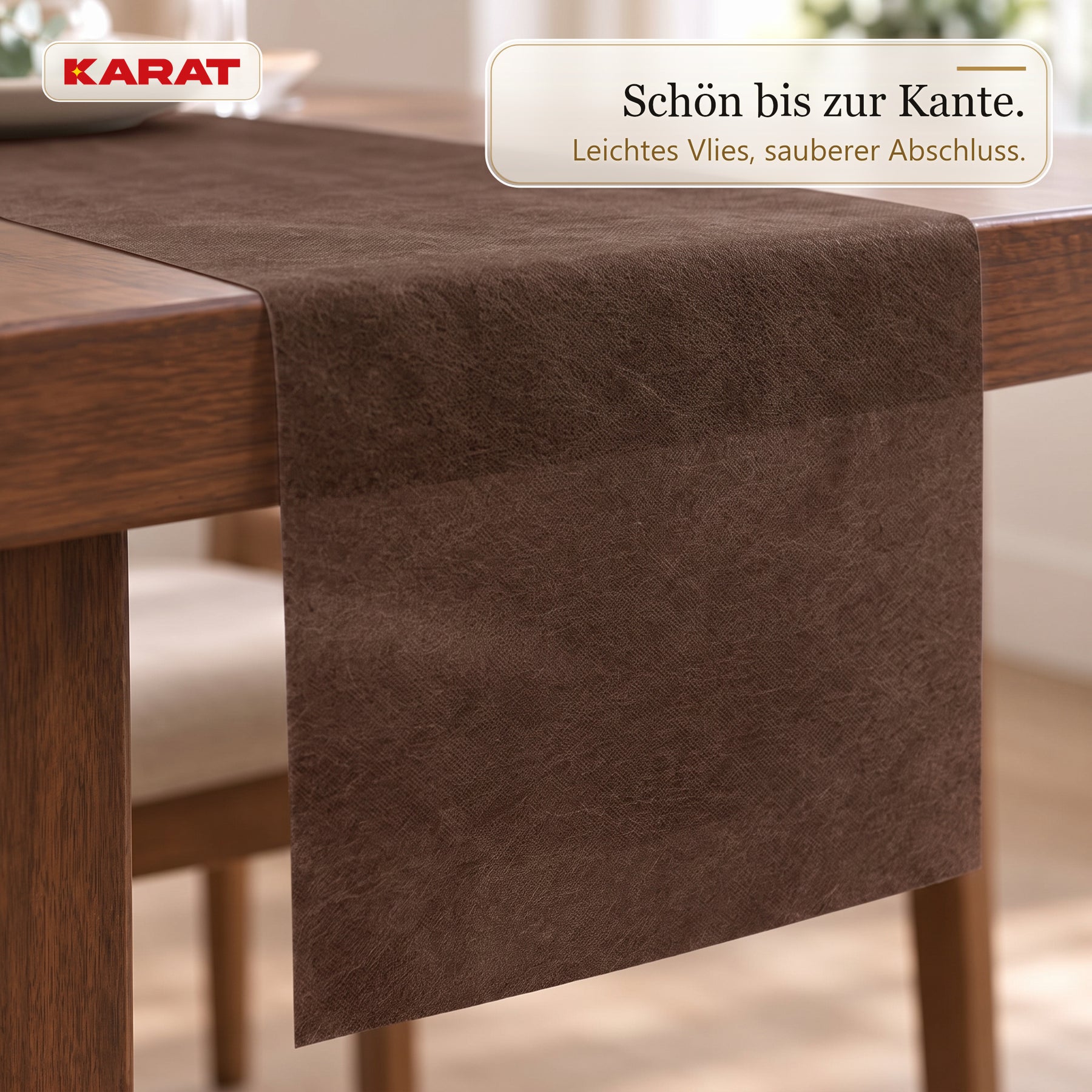 Tischläufer | Grace | Mattes Dekovlies aus PET-Fasern | 30 cm x 25 m Rolle | 16 Farben