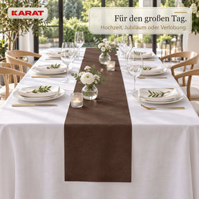 Tischläufer | Grace | Mattes Dekovlies aus PET-Fasern | 30 cm x 25 m Rolle | 16 Farben
