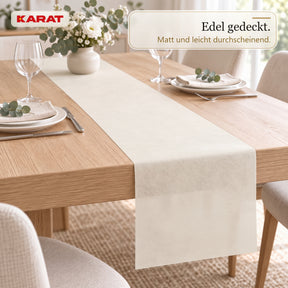 Tischläufer | Grace | Mattes Dekovlies aus PET-Fasern | 30 cm x 25 m Rolle | 16 Farben